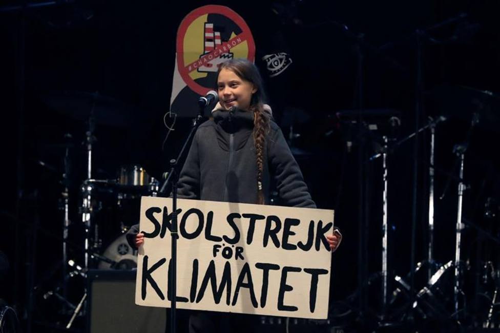 Miles de personas participan en la Marcha por el Clima donde Bardem y Greta Thunberg acaparan el protagonismo