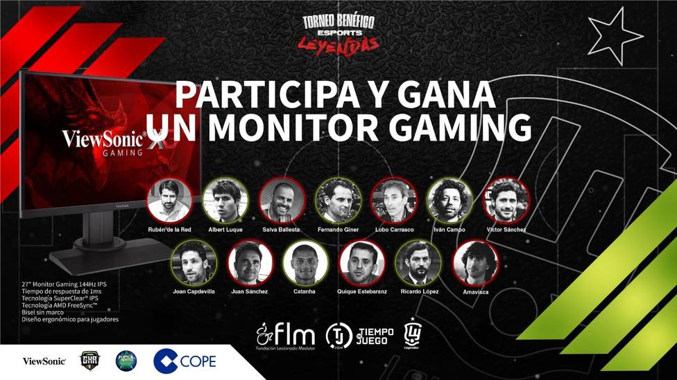 Sigue el torneo solidario e-Sports en COPE y gana un monitor gaming