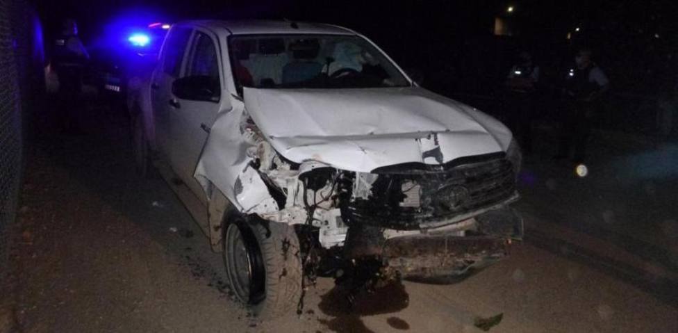 Imagen del coche que presuntamente causó la muerte de 2 motoristas en Lleida
