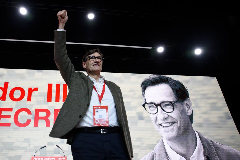 El primer secretario del PSC y candidato a las elecciones catalanas, Salvador Illa