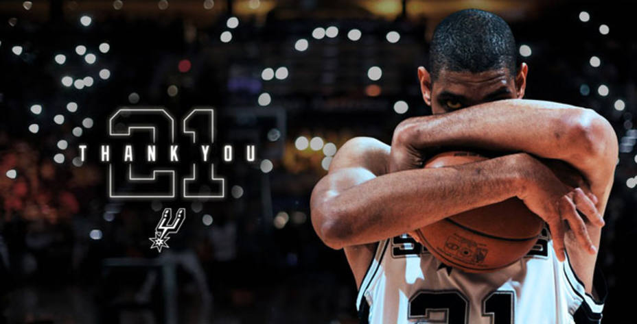 Tim Duncan, leyenda de los Spurs y la NBA ha anunciado su retirada. @spurs.