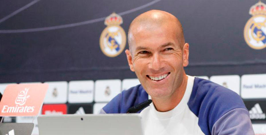 Zidane en rueda de prensa. RM