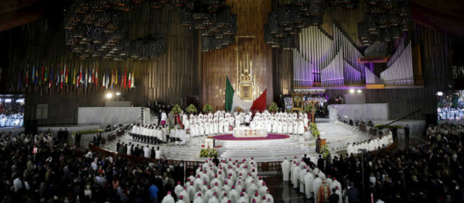 Misa en Guadalupe. Foto: Reuters