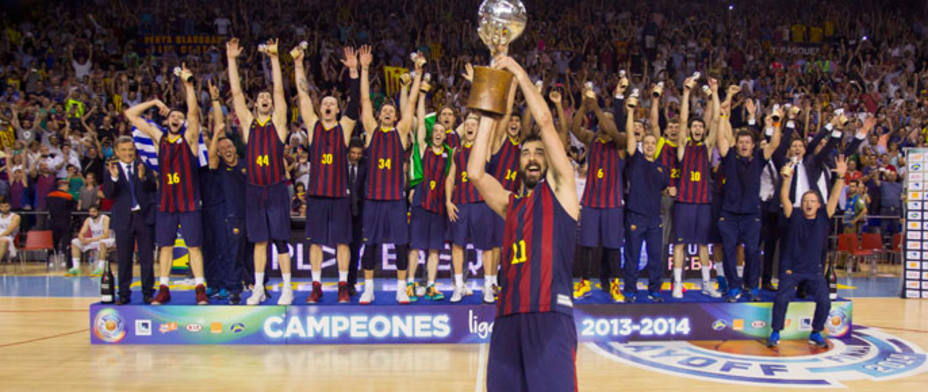 El Barcelona, campeón de Liga. EFE