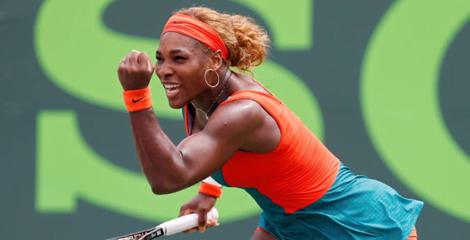 Serena Williams, séptimo triunfo en la final del Abierto de Miami. REUTERS