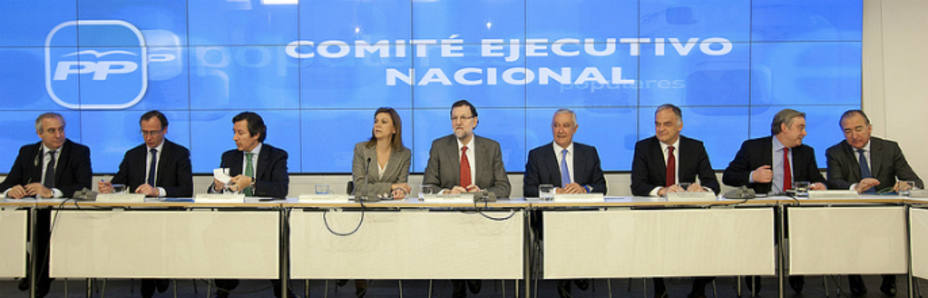 Foto de grupo de la dirección nacional del PP