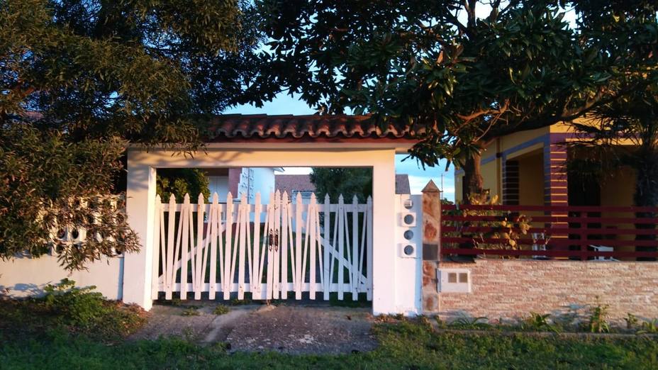Casa allanada en el barrio de San Bartolo, en la localidad de San Cosme de Barreiros, en febrero de 2019