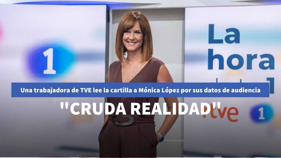 Una trabajadora de TVE lee la cartilla a Mónica López por sus datos de audiencia: Cruda realidad