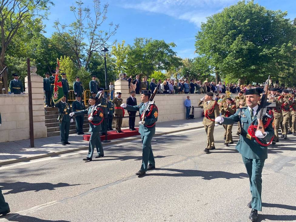 El paseo de Las Mercedes de Montilla acoge el acto central de la Guardia Civil por sus 180 años