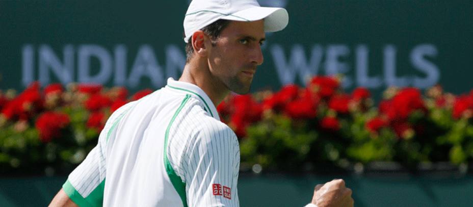 Dojokovic, durante el partido contra Tsonga (Reuters)