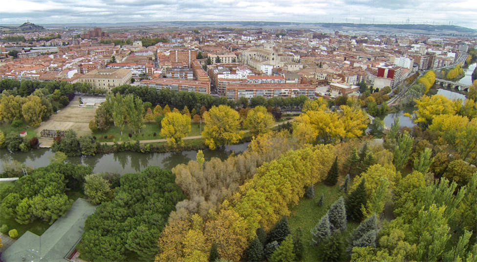Vista aerea de Palencia