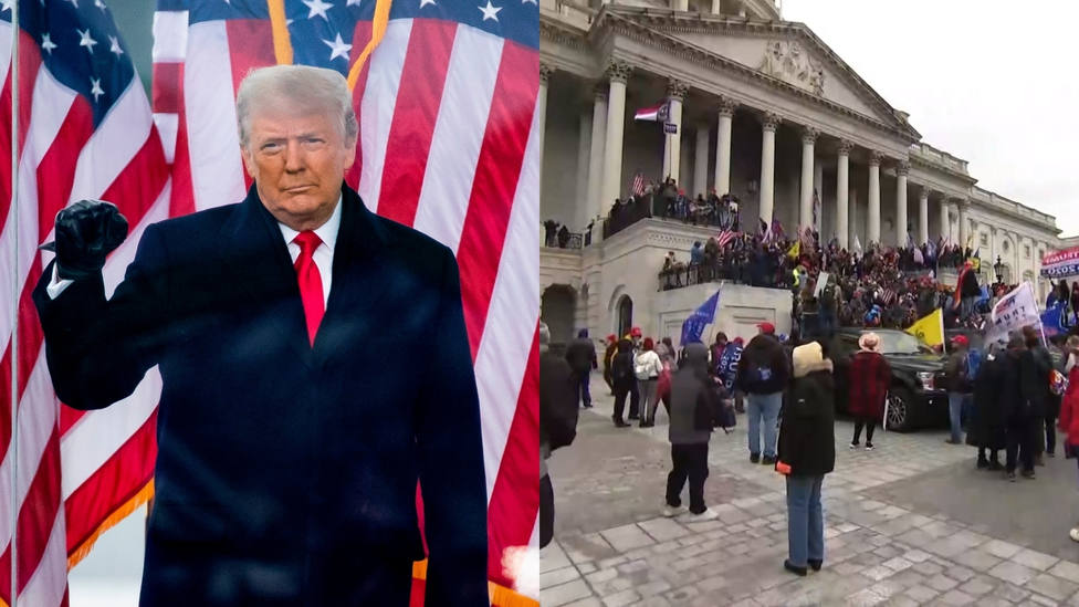 Trump pide a sus seguidores que se mantengan pacíficos tras la irrupción de manifestantes en el Capitolio