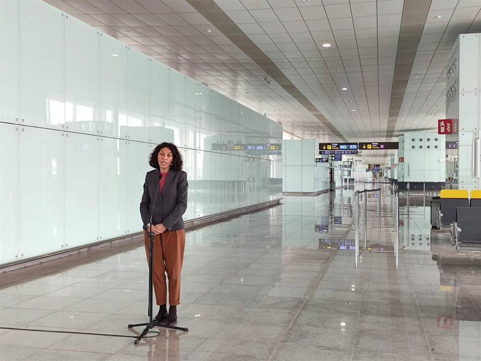 La directora del Aeropuerto de Barcelona, Sonia Corrochano - EUROPA PRESS