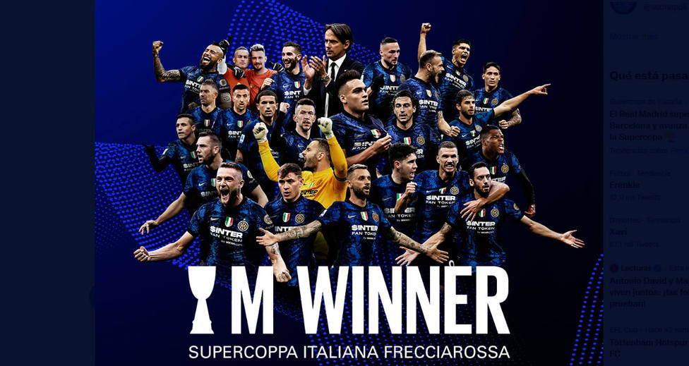 El Inter de Milan, campeón de la Supercopa de Italia