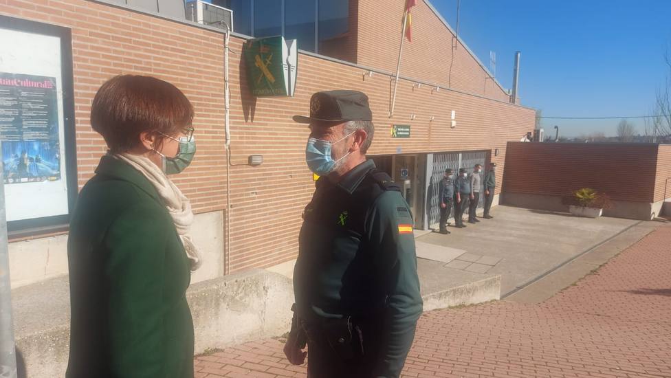 María Gámez visita unidades de la Guardia Civil en Valladolid