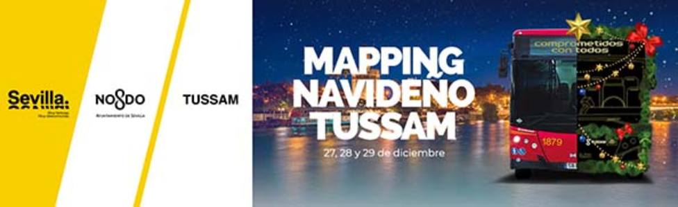 Esta Navidad el mapping de TUSSAM llena Sevilla de luz y color
