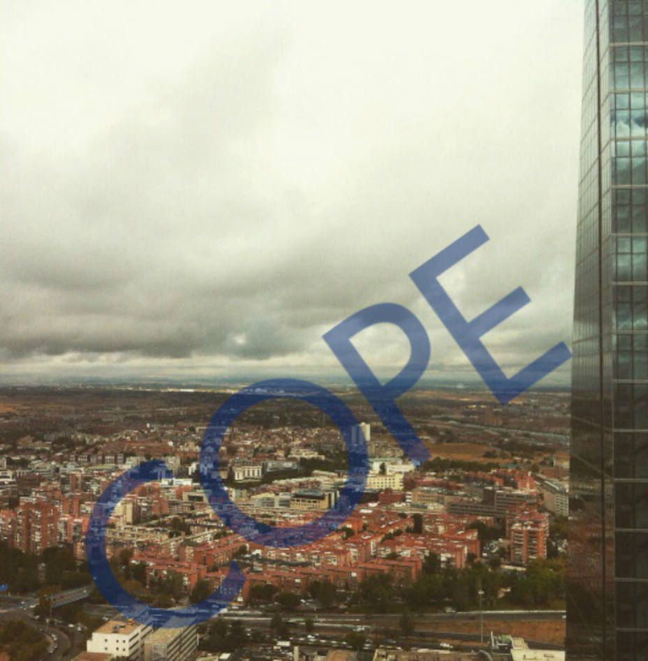 Vista desde los rascacielos de Madrid un día sin niebla. FOTO COPE
