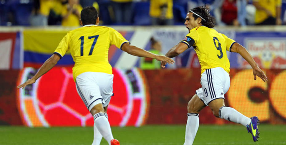 Bacca y Falcao compartieron delantera en la victoria ante El Salvador. Reuters.