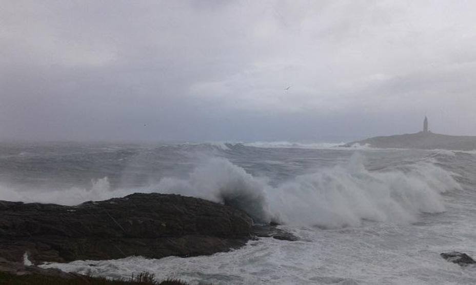 Un temporal en A Coruña
