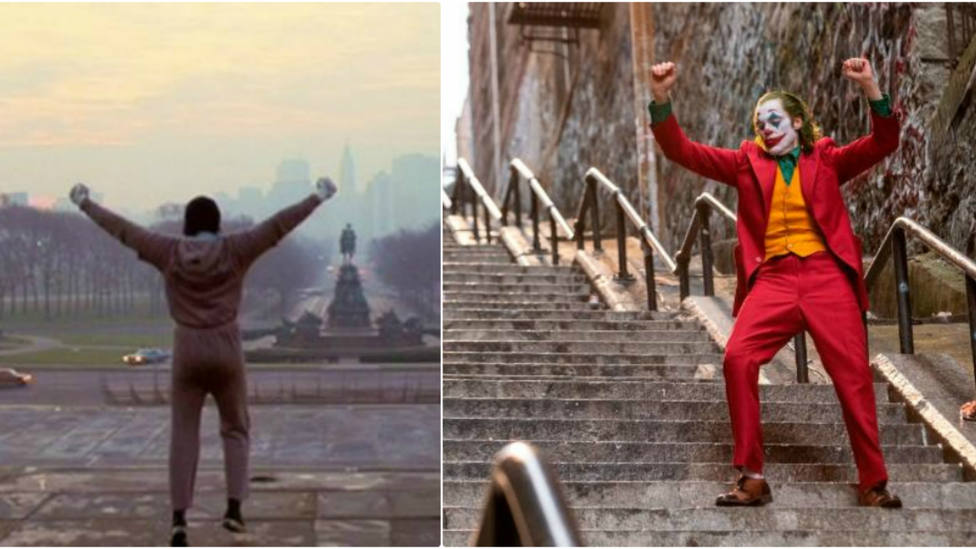 Las famosas escenas de las escaleras de Rocky y Joker