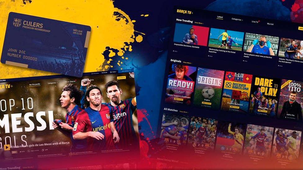 El Barça lanza su plataforma de streaming Barça TV+