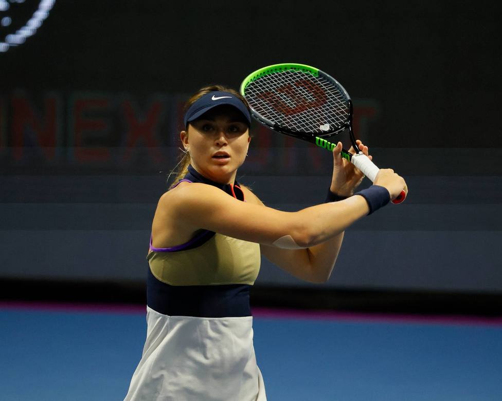 WTA 500, Jelena Ostapenko Vs Paula Badosa in St. Petersburg, Russia - 15 Mar 2021