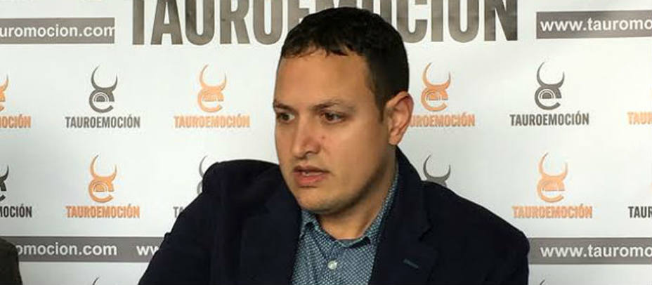 Alberto García durante la presentación de la Corrida de Invierno que se celebrará en el Palacio Vistalegre. S.N. / COPE.ES