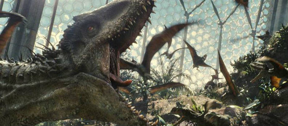 Imagen facilitada por Universal que muestra un momento de la película Jurassic World