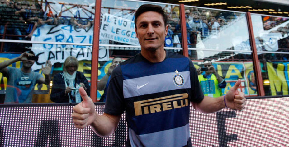 Javier Zanetti se despide del Inter de Milán tras 19 temporadas. REUTERS