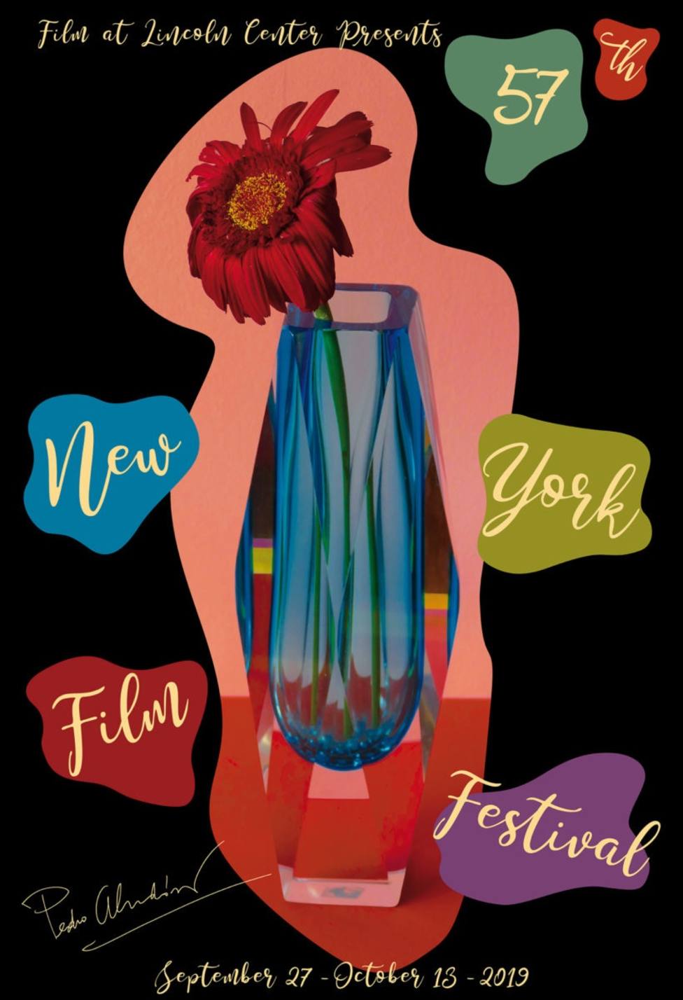 Pedro Almodóvar diseña el cartel del Festival de Cine de Nueva York y participará con Dolor y Gloria