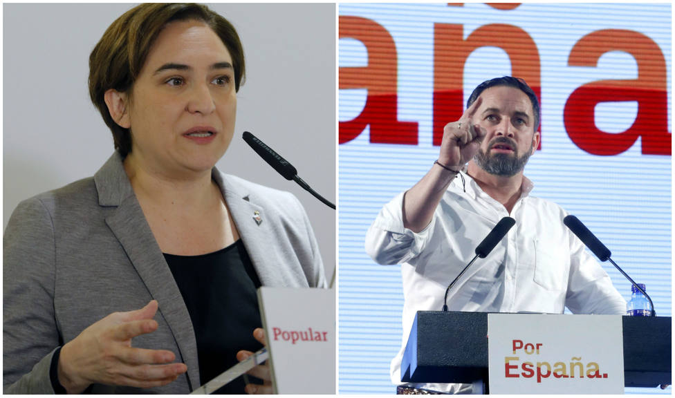 Colau veta a Vox en Barcelona y Abascal abrirá la campaña en LHospitalet de Llobregat