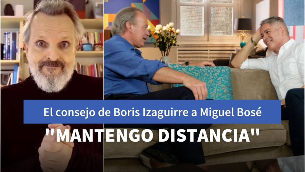 La reflexión de Boris Izaguirre a Bertín Osborne sobre la conducta de Miguel Bosé respecto al coronavirus