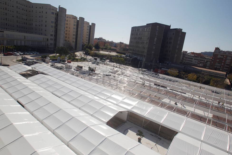 El hospital de campaña de Alicante recibe a los primeros pacientes de covid
