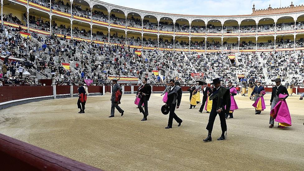 Paseíllo del festival benéfico celebrado el 2 de Mayo en Las Ventas