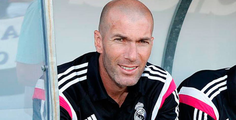 Zinedine Zidane, entrenador del Castilla