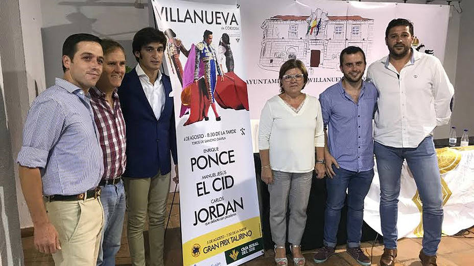 Acto de presentación del cartel mixto que conforma la Feria de Villanueva de Córdoba