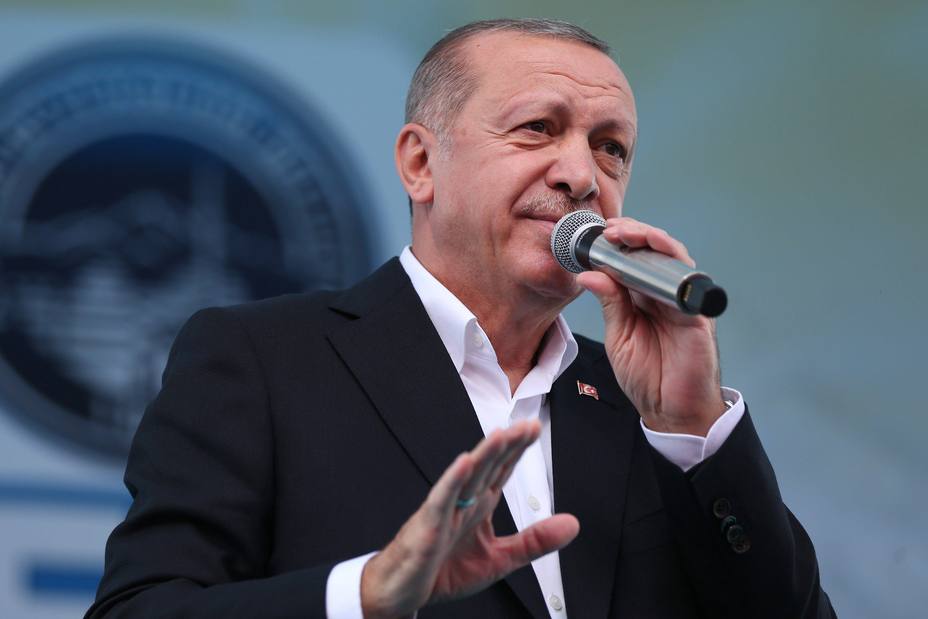 President of Turkey Erdogan in Kayseri
