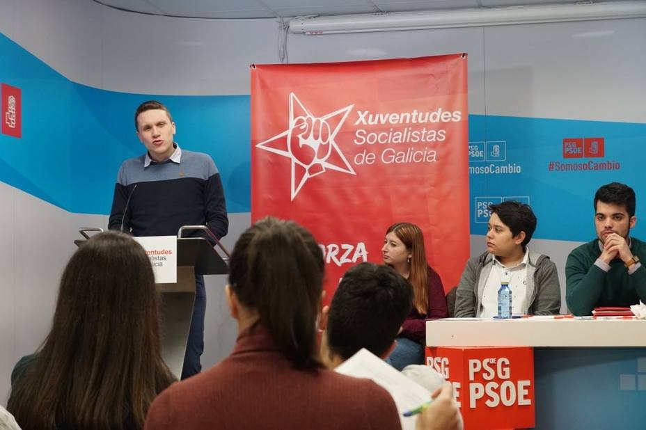 Aitor Bouza, secretario xeral de Xuventudes Socialistas de Galicia