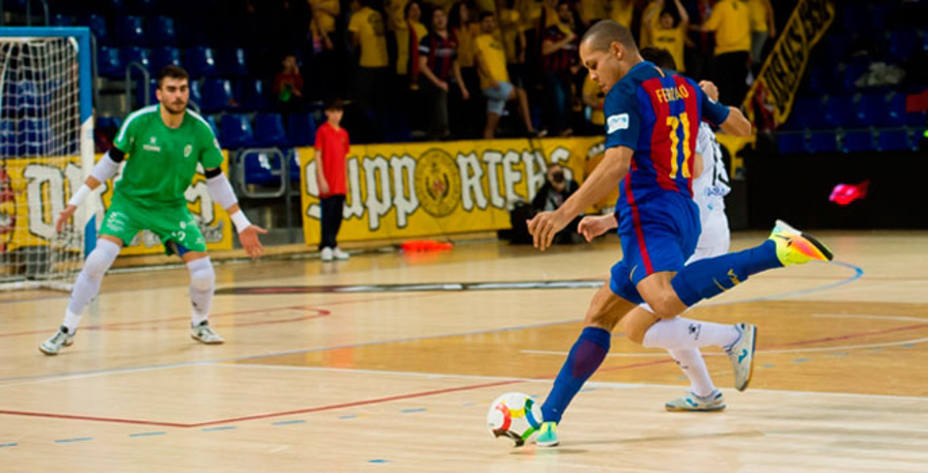 El Barcelona seguirá como líder tras golear al Santiago Futsal. Foto: LNFS.
