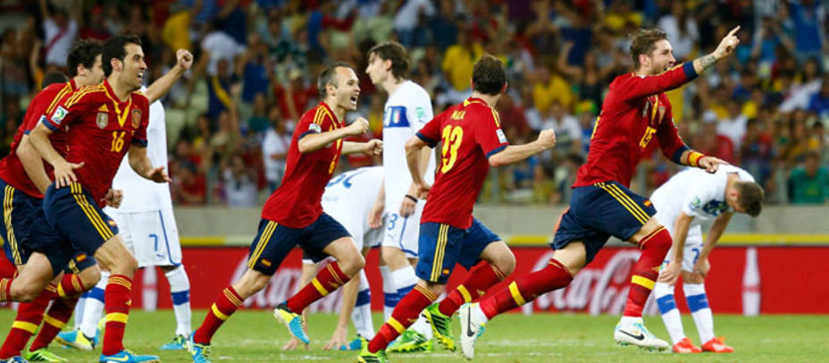 España venció a Italia en los penaltis durante la Copa de Confederaciones 2013