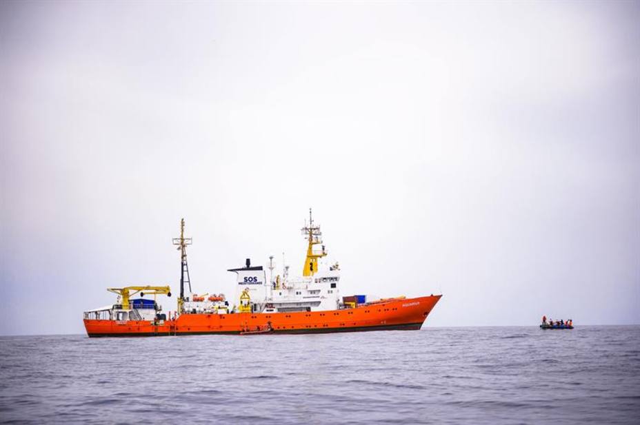 El Aquarius, buque insignia del salvamento en el Mediterráneo