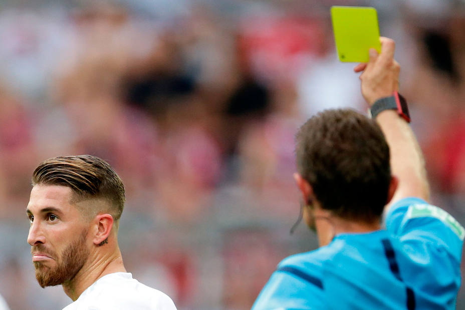 Sergio Ramos, el jugador con más tarjetas de la Champions (Cordonpress)