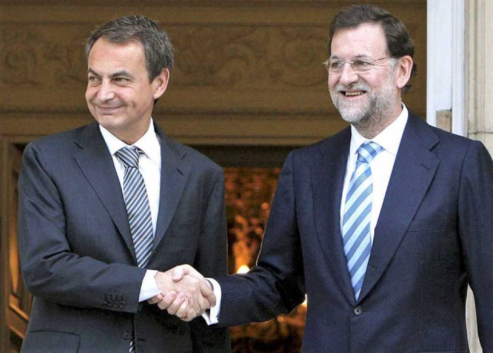 Rajoy y Zapatero.