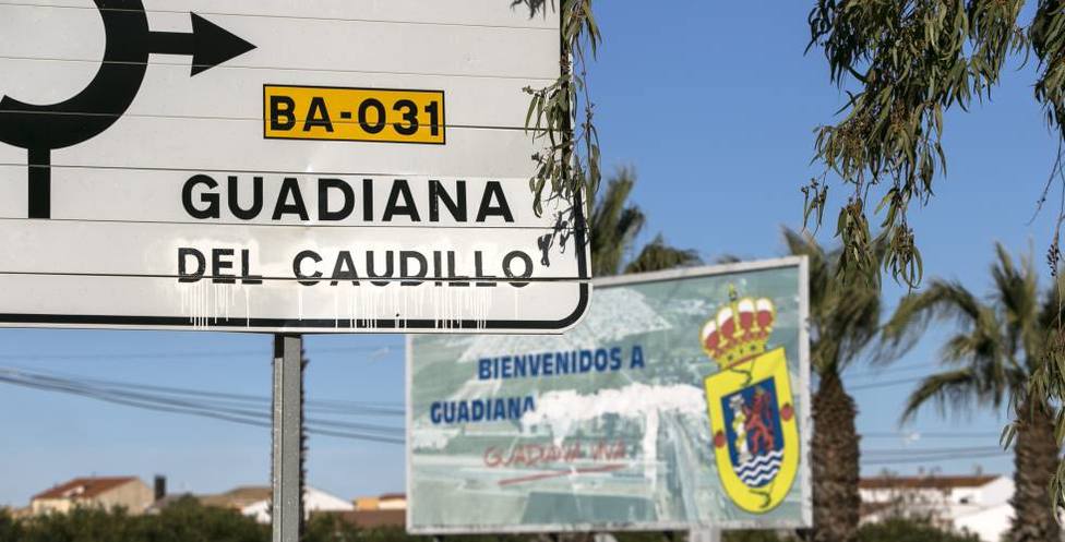 Entrada a la localidad de Guadiana del Caudillo, que a partir de ahora se llamará Guadiana. Foto: Archivo