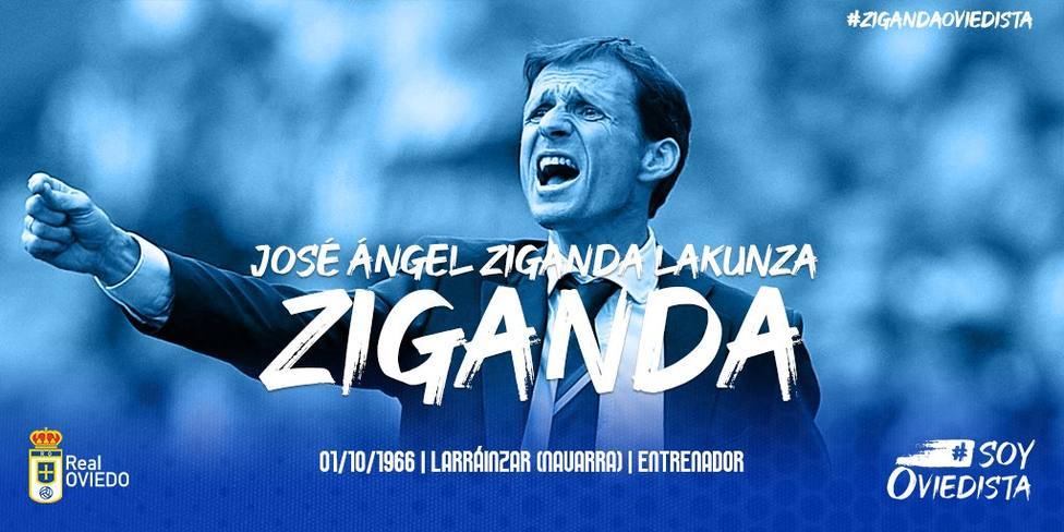 Ziganda, nuevo entrenador del Real Oviedo.
