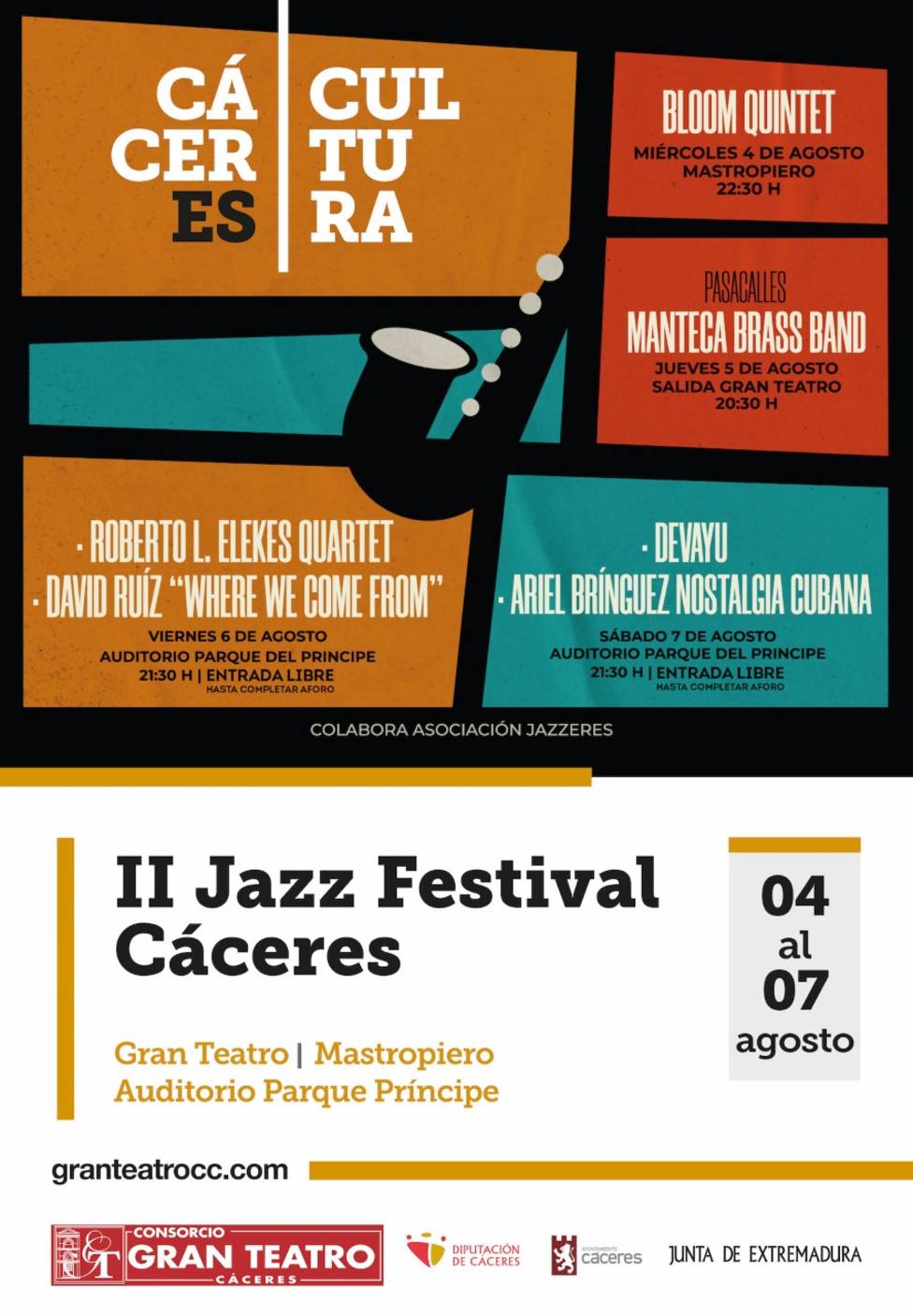 Cartel Jazz Festival Cáceres