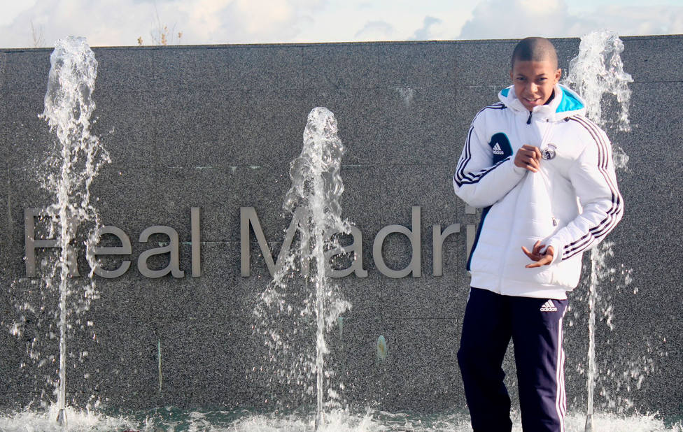 Kylian Mbappe, de pequeño en la ciudad deportiva del Real Madrid