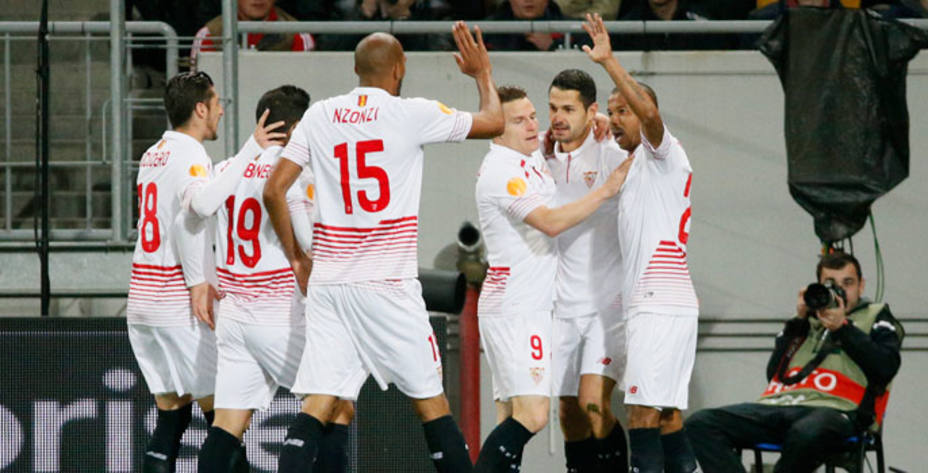 El Sevilla busca su quinta final de la Europa League ante el Shakhtar. Reuters.