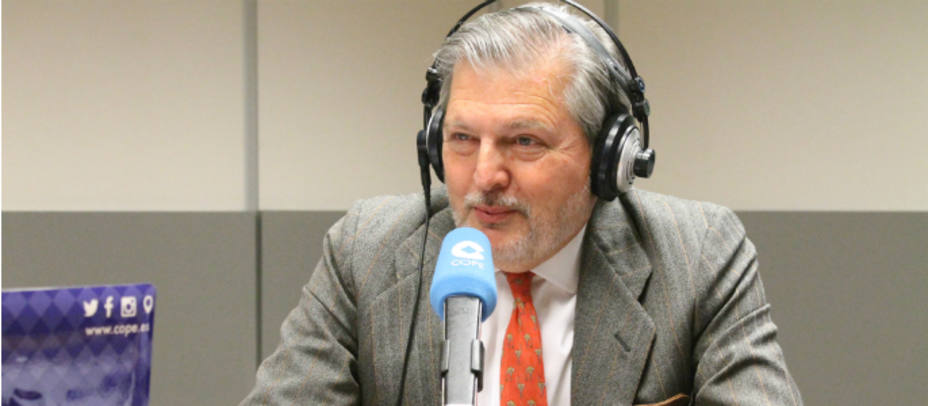 El ministro de Educación, Cultura y Deporte en funciones, Íñigo Méndez de Vigo, en el estudio de COPE.