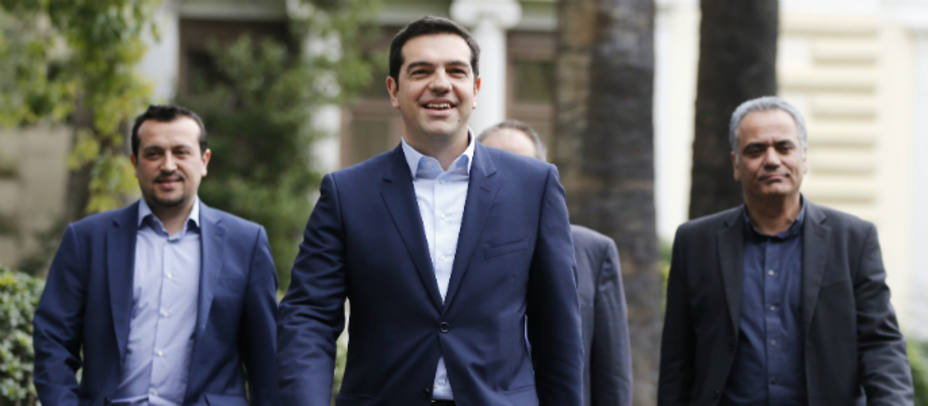 Alexis Tsipras este lunes antes de tomar posesión como primer ministro. REUTERS